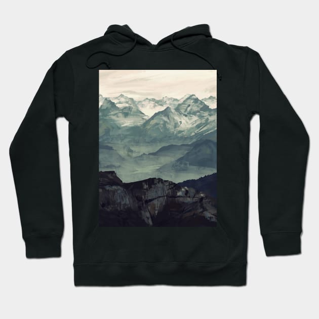 Mountain Fog Hoodie by MicaelaDawn